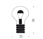 Bulb Brass Tischleuchte