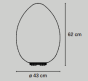 Uovo Outdoor Lampe