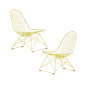Wire Chair LKR Farbe citron