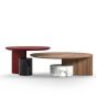 577 Sengu Low Table – Nussbaum, Marmor 
