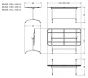 Haefeli Gartentisch Modell 1109 - 180 x 80cm