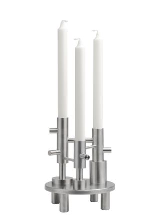Candleholder Large - Edelstahl (Kerzenständer)