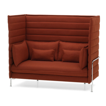 Alcove 2-Seater Highback Sofa mit passenden Kissensatz