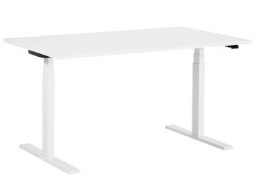 Q20 Sitz-Steh-Tisch weiss elektrisch 160 x 80cm
