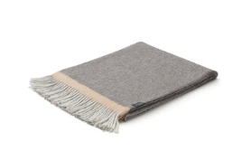 Merima Throw Home Textile Decke Farbe Grey Dark Grey