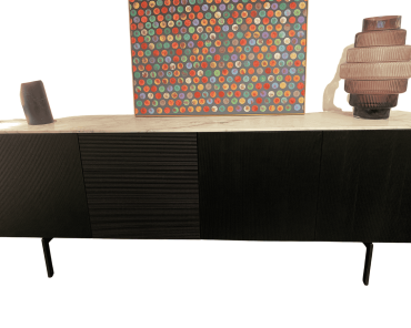 Porro Sideboard Modern Black Stained