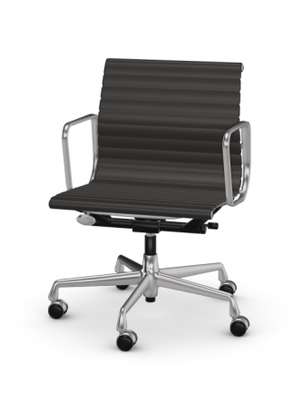 Aluminium Chair EA 117 Bürodrehstuhl - Leder