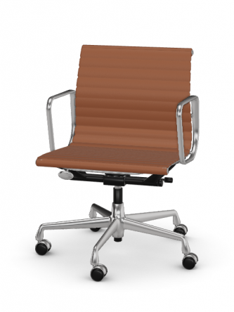Aluminium Chair EA 117 Bürodrehstuhl - Leder Premium F
