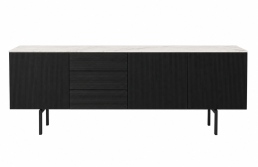 Porro Sideboard Modern Black Stained