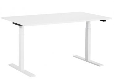 Q20 Sitz-Steh-Tisch weiss elektrisch 180 x 80cm