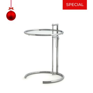 Adjustable Table E 1027 Beistelltisch verchromt