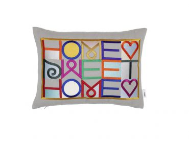 Embroidered Pillow - Home Sweet Home (Kissen)