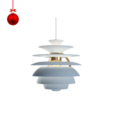 PH Snowball blue/brass Pendelleuchte