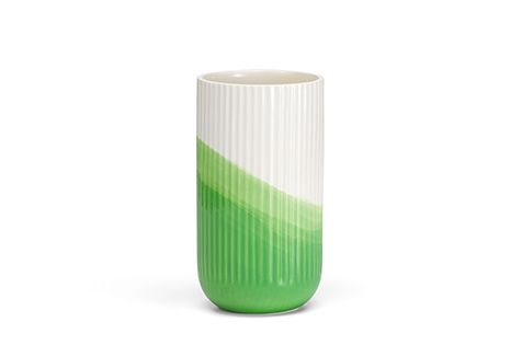 Herringbone Vessels Vase ribbed