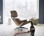 Lounge Chair & Ottoman - Esche schwarz  (Sessel)