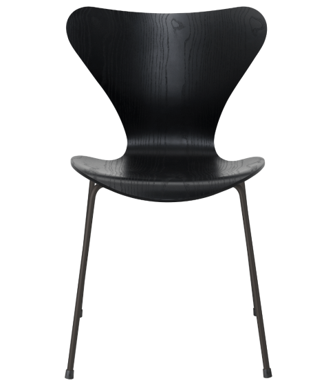 Serie 7 Stuhl ohne Armlehne - schwarz