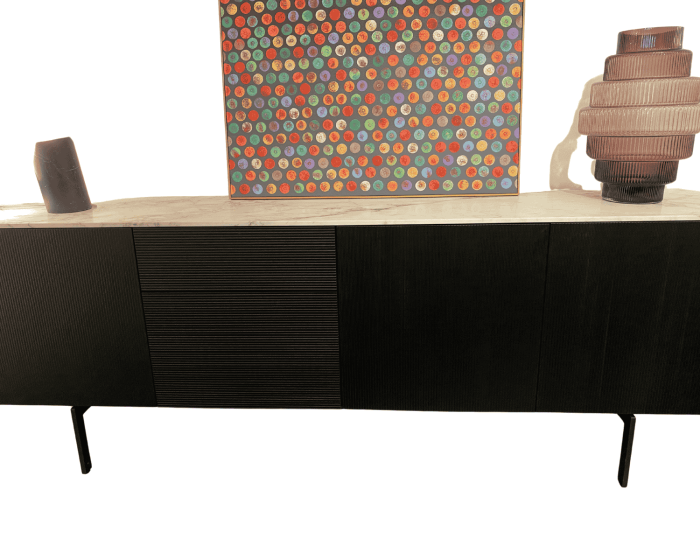 Porro Sideboard Modern Black Stained
