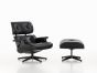 Lounge Chair & Ottoman - Esche schwarz  (Sessel)