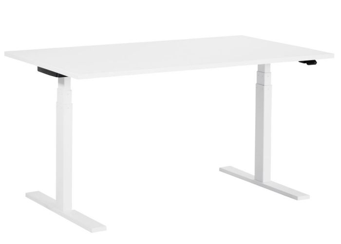 Q20 Sitz-Steh-Tisch weiss elektrisch 120x80 cm