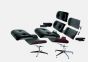 Lounge Chair & Ottoman - Nussbaum schwarz pigmentiert (Sessel)