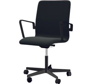 Oxford Bürodrehstuhl – Stoff schwarz