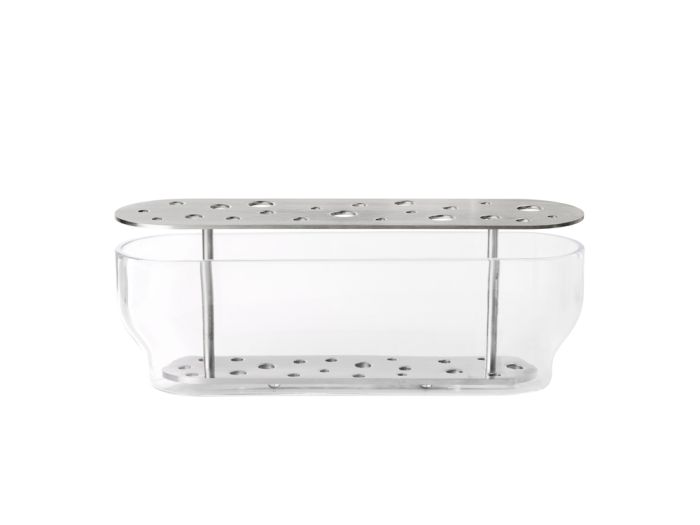 Ikebana Vase lang edelstahl