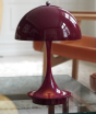 PANTHELLA 160 PORTABLE LAMP Opaque Burgundy