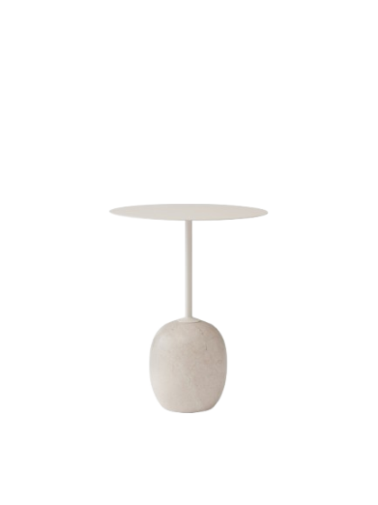 Lato LN8 Beistelltisch – Ivory White & Crema Diva marble